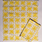 Yellow Floral Dots Dinner Napkins