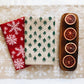 Snowflakes on Oatmeal Table Runner