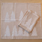 White Forest Trees Dinner Napkins