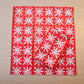 Red Floral Dots Dinner Napkins