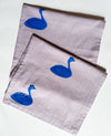 Swans on Lavender Table Runner