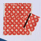 Red Ornaments on Oatmeal Dinner Napkins