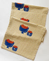 Orange Bowl on Gingham Table Runner