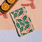 Holly Toss on Blush Dinner Napkins