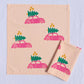 Tree Ride on Blush Dinner Napkins