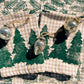 Forest Trees on Green Dinner Napkins