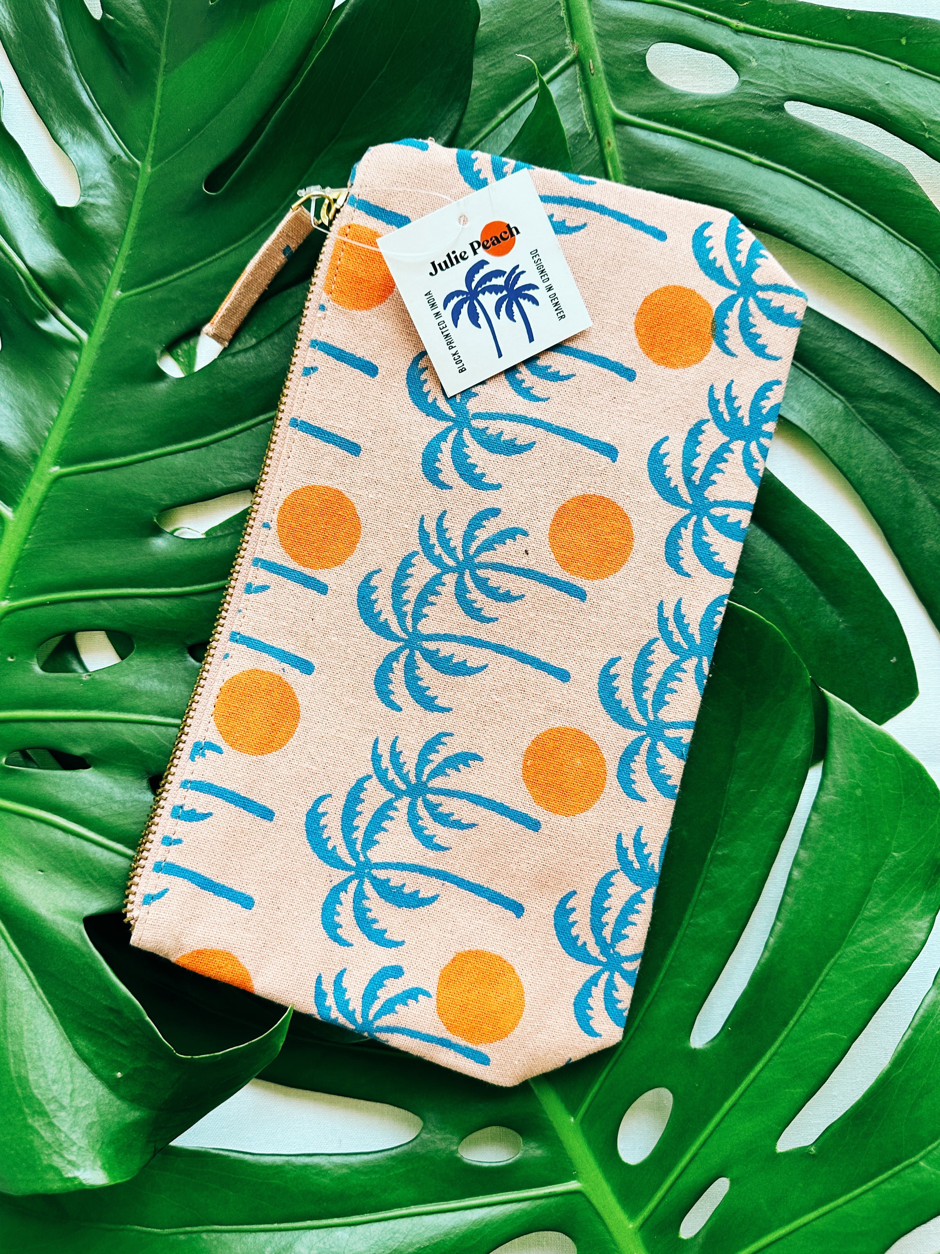 Julie Peach Zipper Pouch - Thumbnail 4