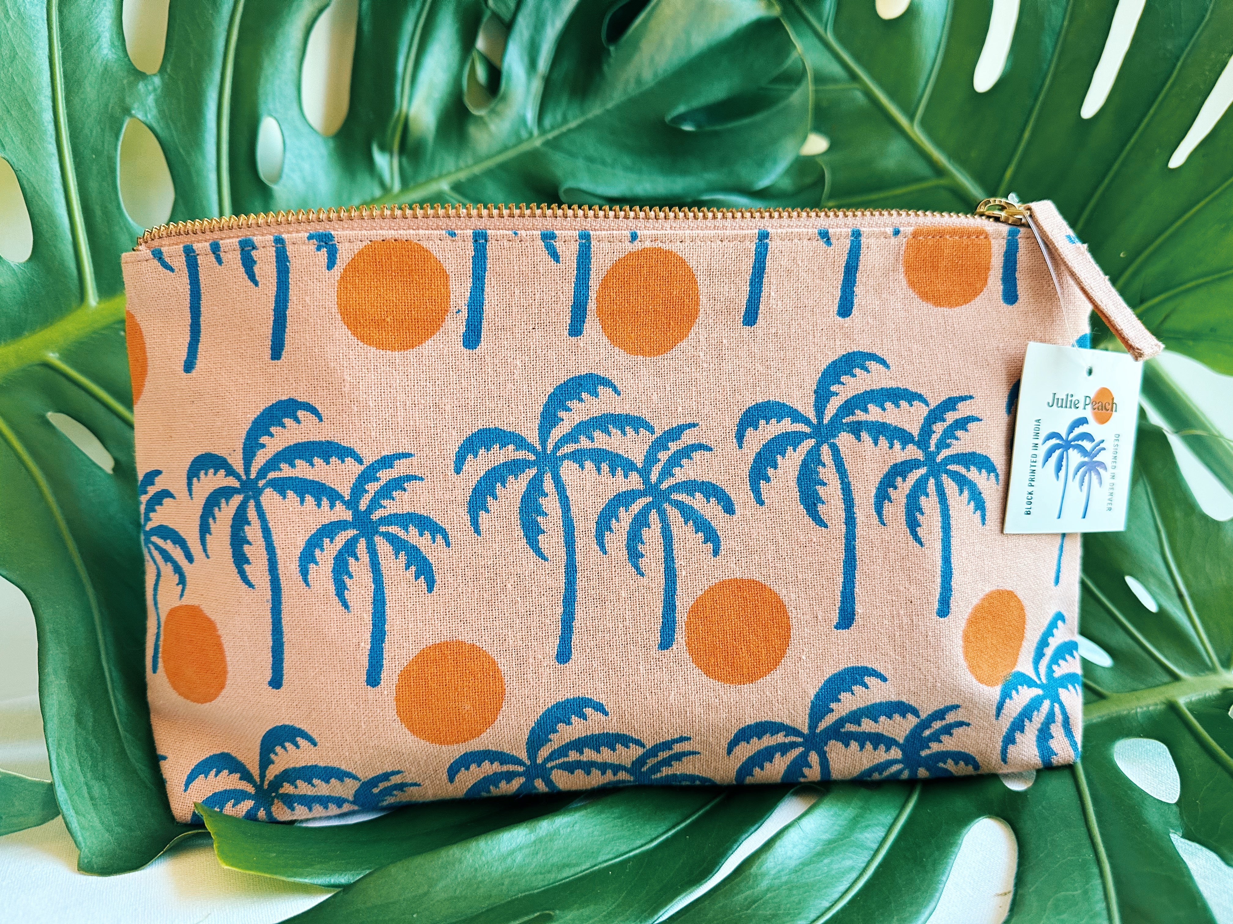 Julie Peach Zipper Pouch