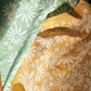 Fall Floral on Green Tea Towel