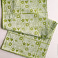Garden Squares on Green Table Runner