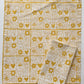 Garden Squares on Mustard Dinner Napkins