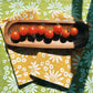 Harvest Florals on Mustard Dinner Napkins