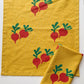 Beets on Mustard Dinner Napkins