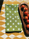 Mini Florals on Green Dinner Napkins