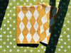 Diamonds on Yellow Dinner Napkins