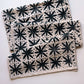 Black Floral Dots Table Runner