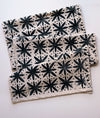 Black Floral Dots Table Runner