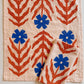 Blue Daisy on Blush Dinner Napkins