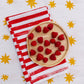 Red Stripe Dinner Napkins