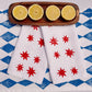 Red Stars Dinner Napkin Set
