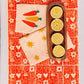 Garden Squares on Blush Runner