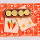 Garden Squares on Blush Runner