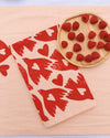 Love Birds on Blush Dinner Napkins