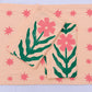 Pink Daisy on Blush Dinner Napkins
