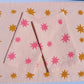 Pink Stars on Blush Dinner Napkins