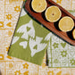 Love Birds on Green Dinner Napkins