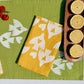 Love Birds on Mustard Dinner Napkins