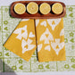 Love Birds on Mustard Dinner Napkins