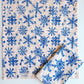 Snowflakes on Blush Dinner Napkins