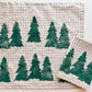 Forest Trees on Green Dinner Napkins