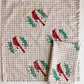 Cardinals on Gingham Dinner Napkins