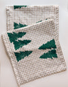 Forest Trees on Gingham Table Runner