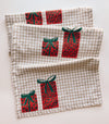 Presents on Gingham Table Runner