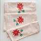 Poinsettia on Blush Table Runner