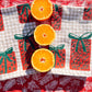 Presents on Gingham Dinner Napkins