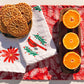 Pine Needles on Red Table Runner