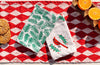 Pine Needles on White Dinner Napkins
