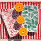 Stripe on Red Table Runner
