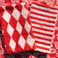 Stripe on Red Dinner Napkins