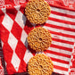 Stripe on Red Dinner Napkins