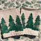 Forest Trees on Green Dinner Napkins