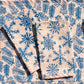Snowflakes on Blush Dinner Napkins