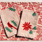 Poinsettia on Blush Dinner Napkins