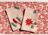 Poinsettia on Blush Dinner Napkins