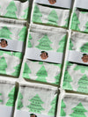 Green Glitter Tinsel Trees Tea Towel