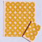 Ochre Ornaments on Blush Dinner Napkins